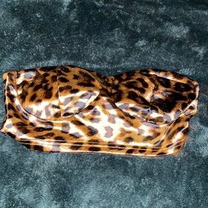Cheetah print tube top